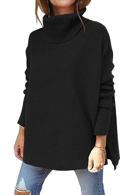 Dames Loose Fit Coltrui – Gebreid, Casual voor Herfst/Winter