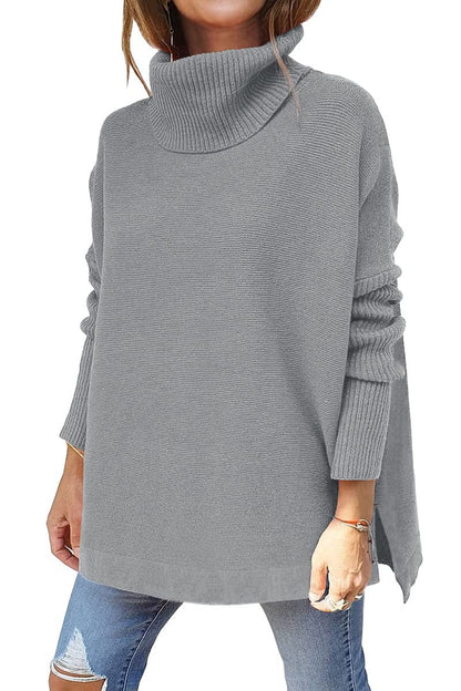 Dames Loose Fit Coltrui – Gebreid, Casual voor Herfst/Winter
