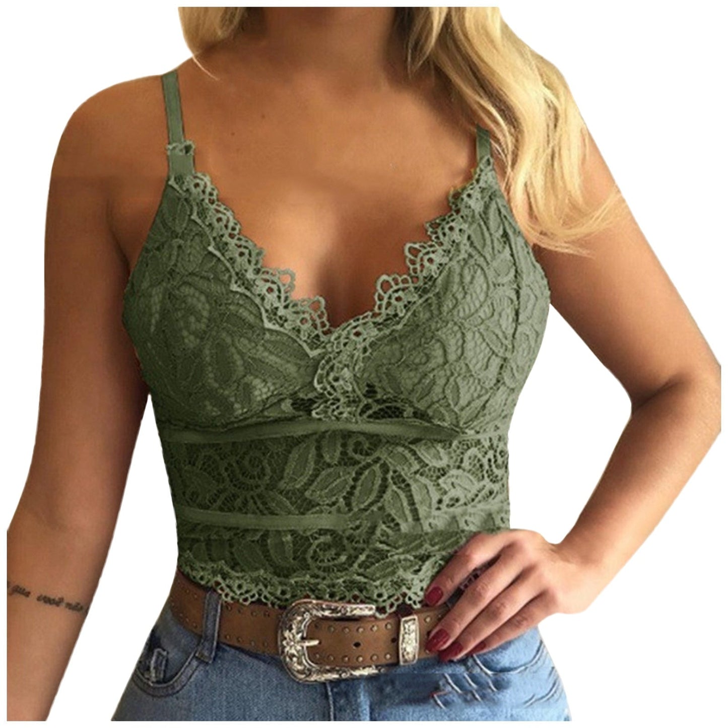 Galia - Verleidelijke Kanten Bralette Crop Top