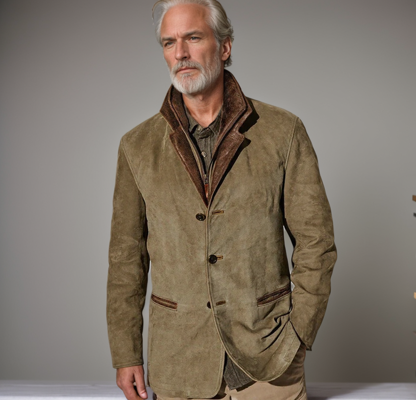 Heren Winterjas Casual Smart met Gelaagde Kraag
