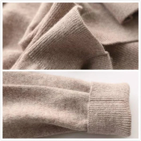 Herren Kaschmir Pullover mit Rundhals und V Ausschnitt 5