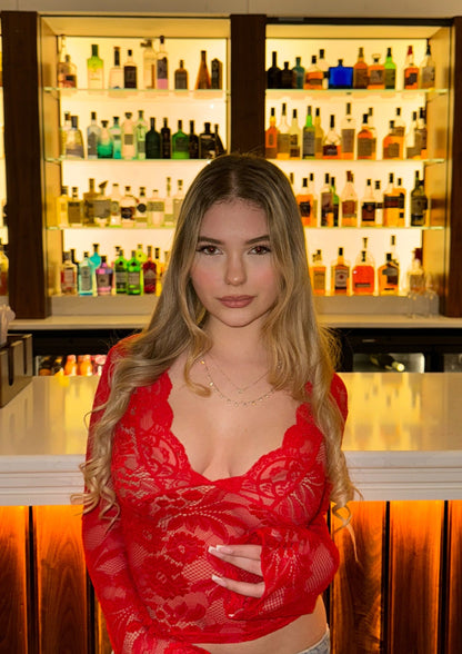 Valencia - Lace Bell Sleeve Top