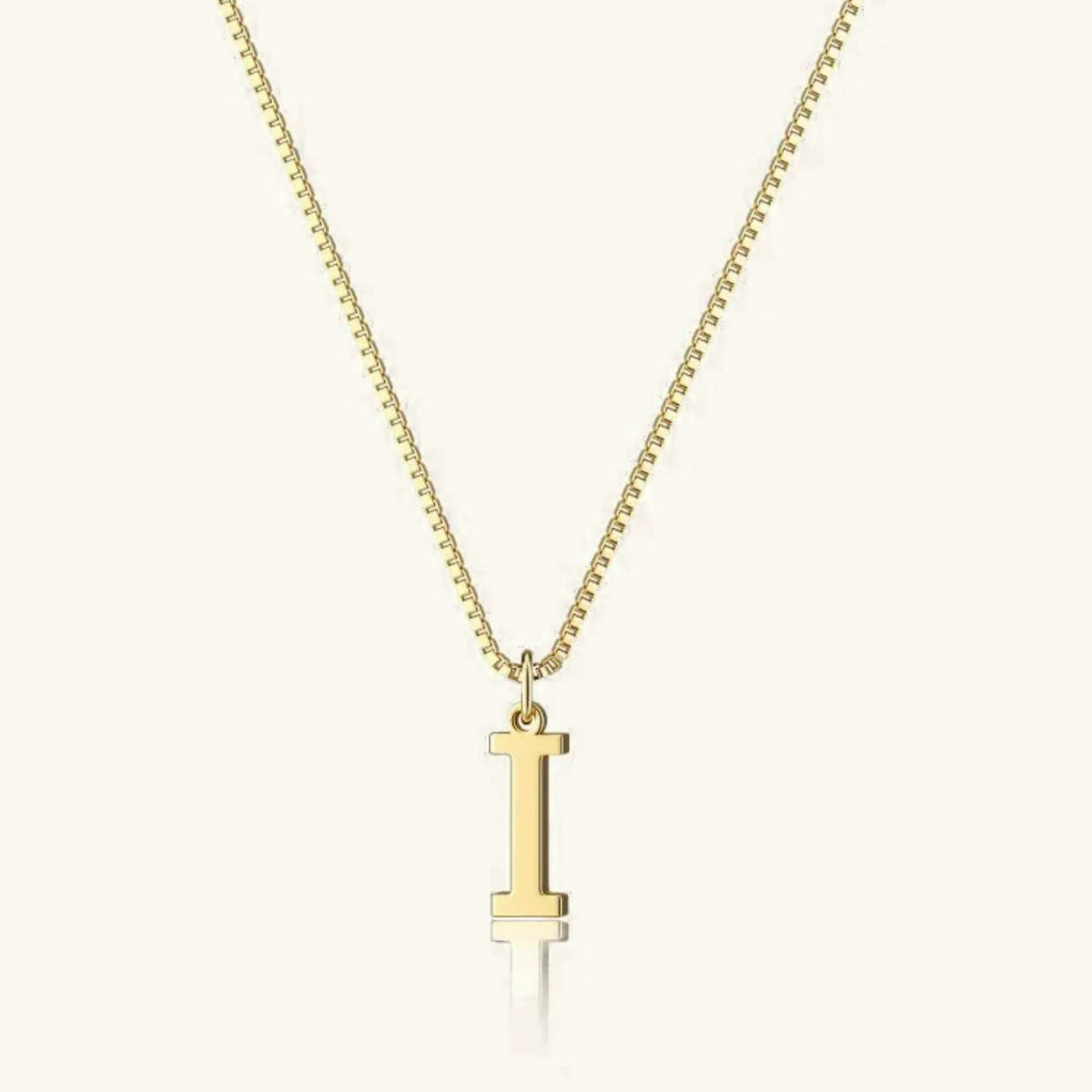 Dames Letterketting – Gold-Tone Initiaal Hanger