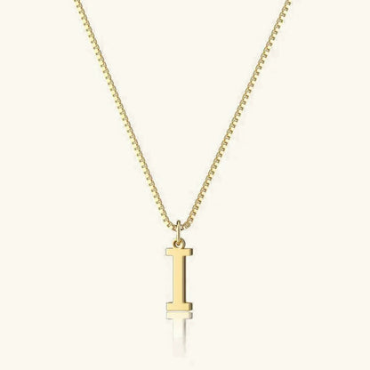 Dames Letterketting – Gold-Tone Initiaal Hanger