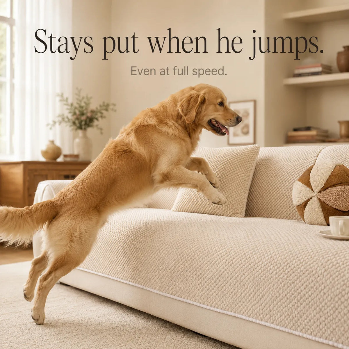 Anti-Slip Bankhoes voor Huisdieren – Plush Sofa Beschermer