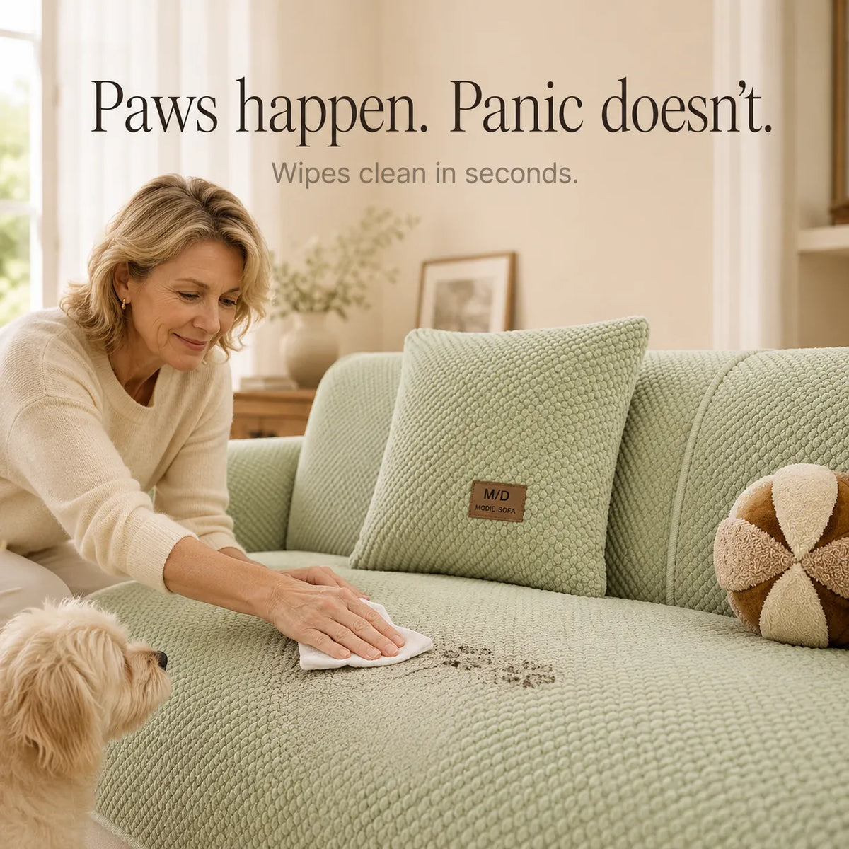 Anti-Slip Bankhoes voor Huisdieren – Plush Sofa Beschermer