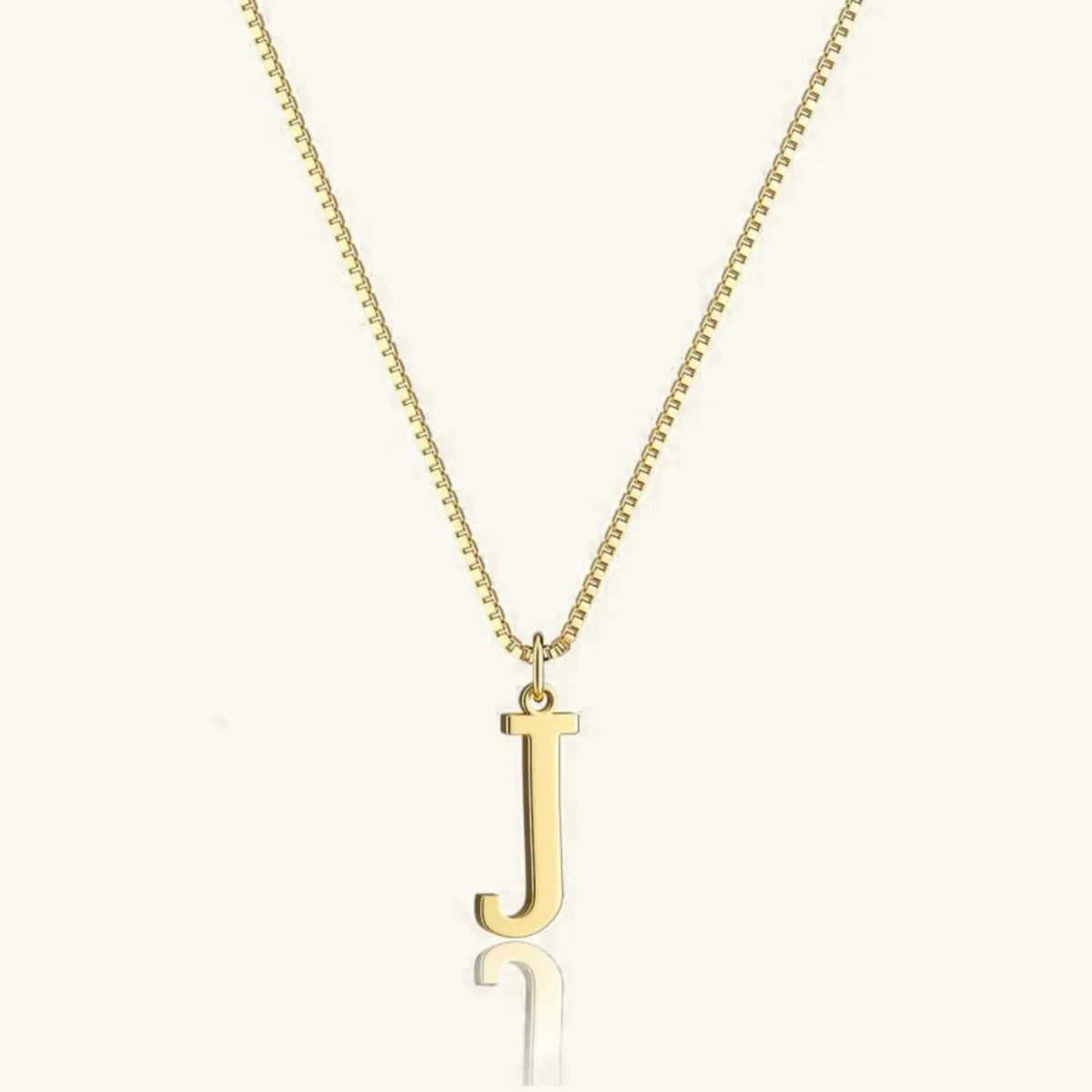 Dames Letterketting – Gold-Tone Initiaal Hanger
