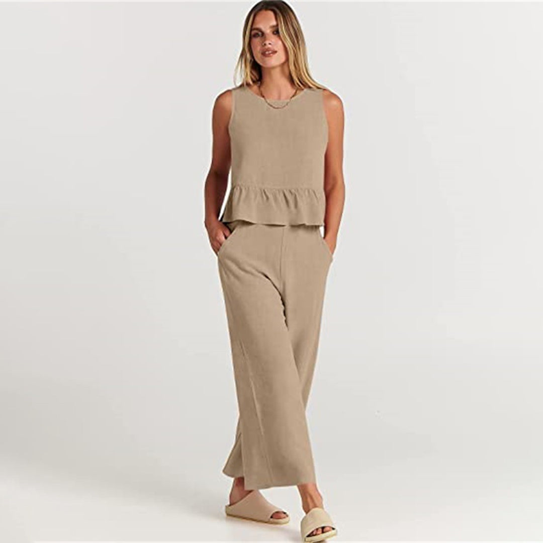 Giuliana - Tweedelig Set Met Mouwloos Topje Voor Zomer