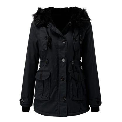Dames Dikke Parka Jas met Capuchon – Waterafstotend, Casual voor Koud Weer