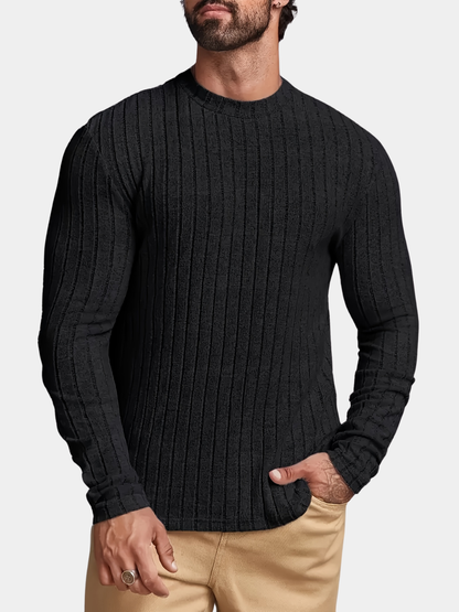 LAURENT MONACO | MEN'S COTTON-STRIPED SWEATER 1
