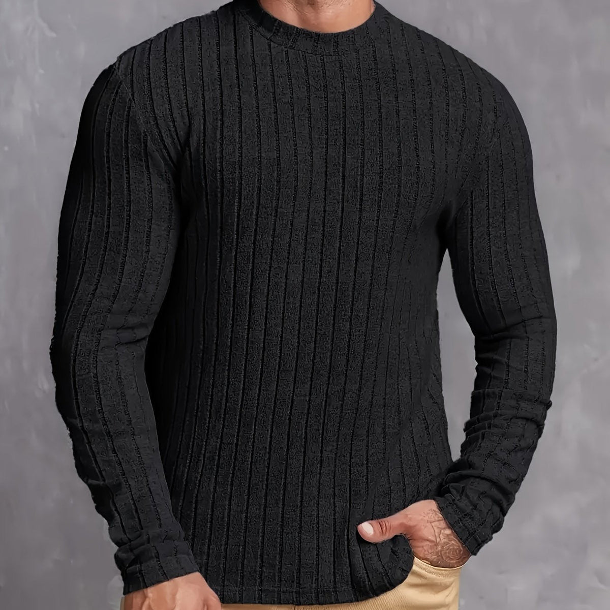 LAURENT MONACO | MEN'S COTTON-STRIPED SWEATER 10