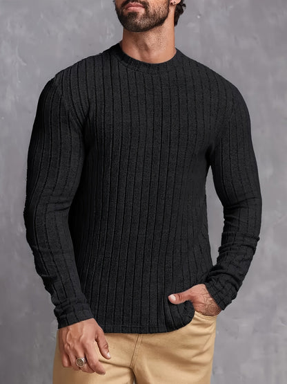 LAURENT MONACO | MEN'S COTTON-STRIPED SWEATER 2