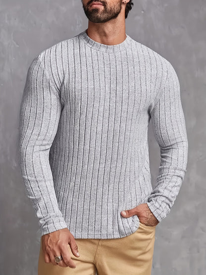 LAURENT MONACO | MEN'S COTTON-STRIPED SWEATER 4