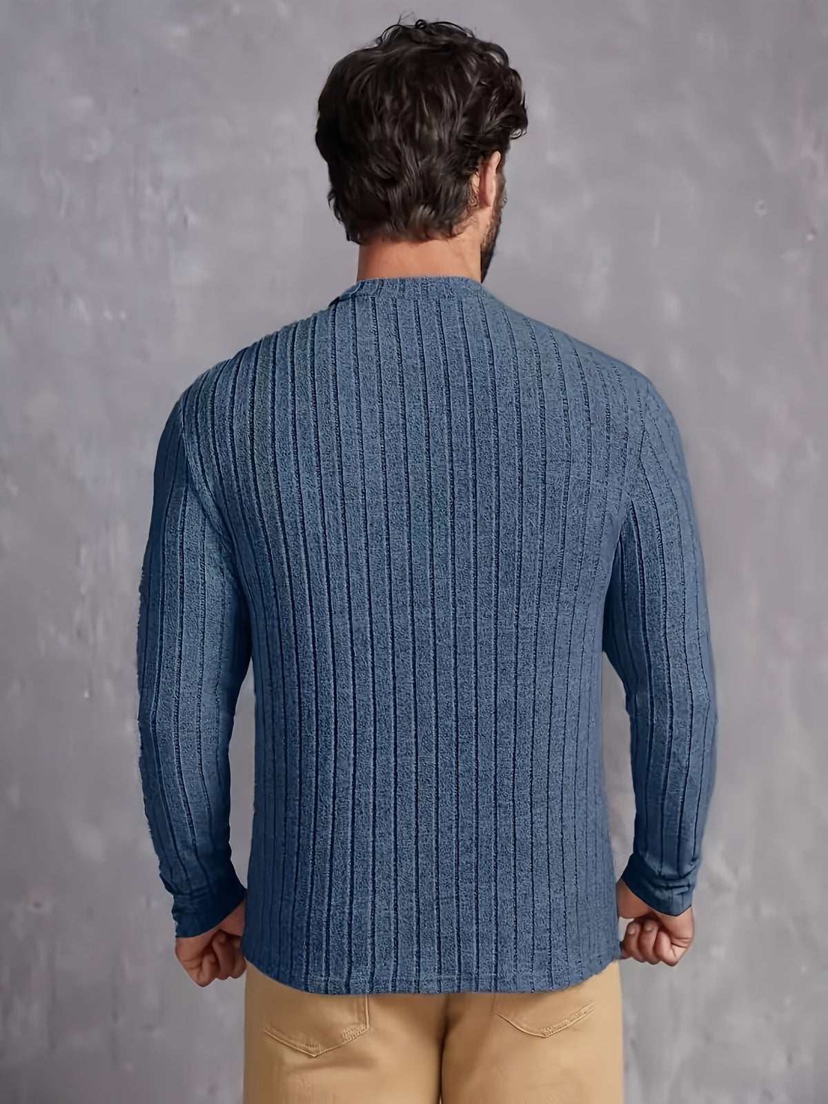 LAURENT MONACO | MEN'S COTTON-STRIPED SWEATER 5