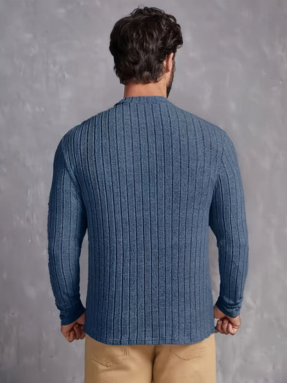 LAURENT MONACO | MEN'S COTTON-STRIPED SWEATER 5