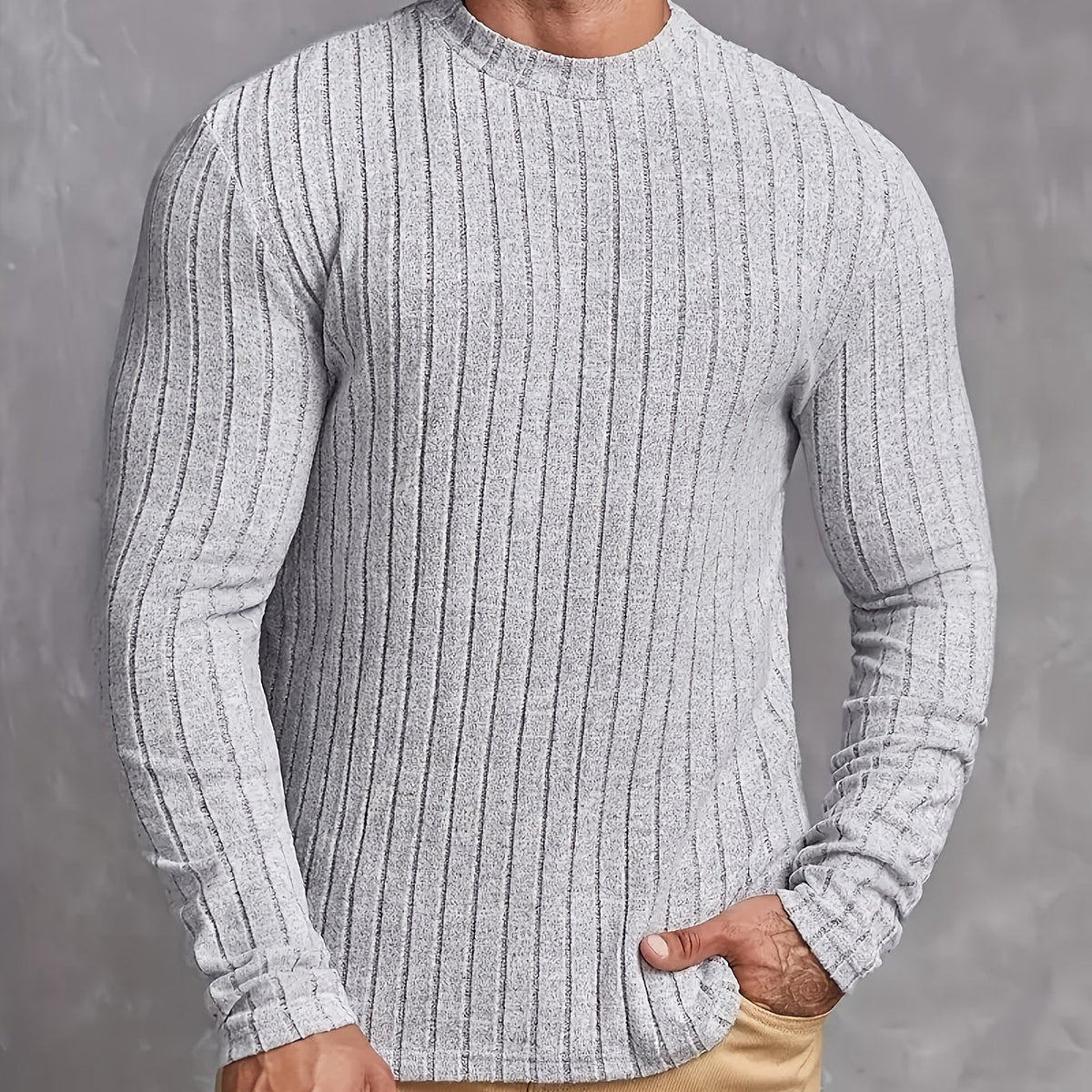LAURENT MONACO | MEN'S COTTON-STRIPED SWEATER 9