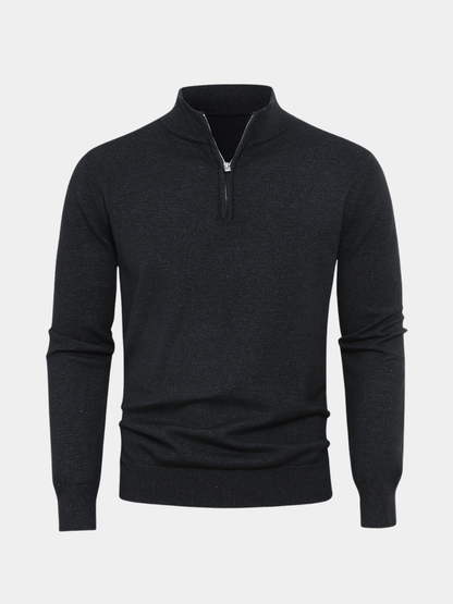 LAURENT MONACO | MEN'S ZIP-NECK SWEATER 1