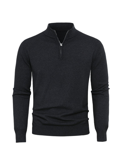 LAURENT MONACO | MEN'S ZIP-NECK SWEATER 2