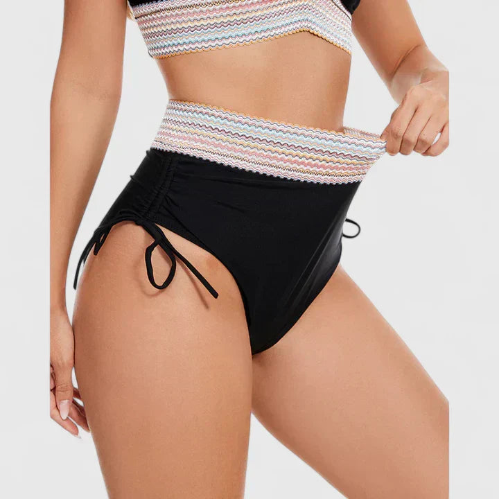 Dames High-Waisted Bikini – Geschikt voor Zomer, Met Verstelbare Bandjes