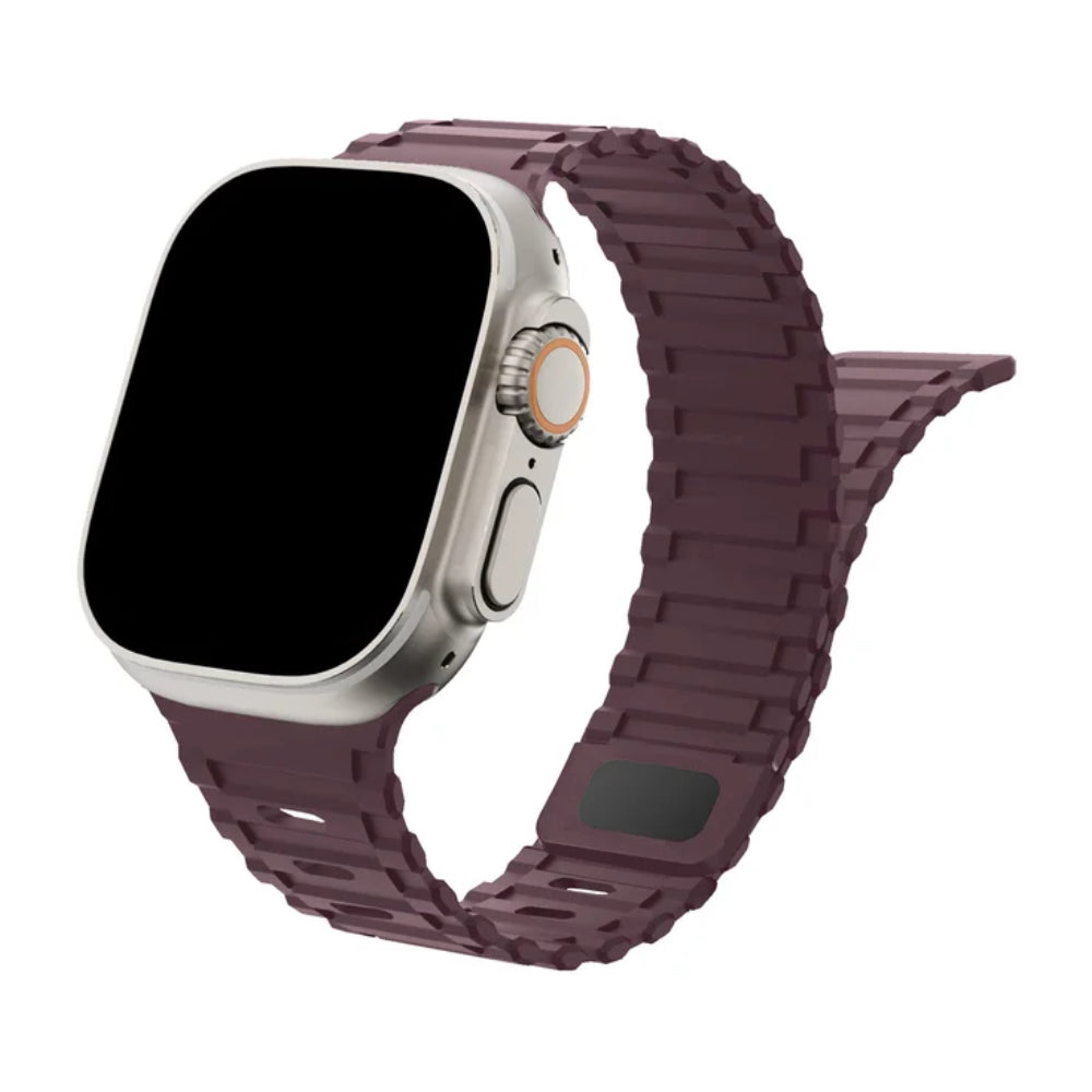 Nava-Bands Maroon Banner / 42 / 44 / 45 / 49mm Nava-Bands Silicone Duro Bands