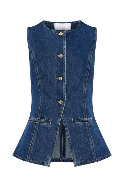 Giulietta - Trendy Denim Button Up Set