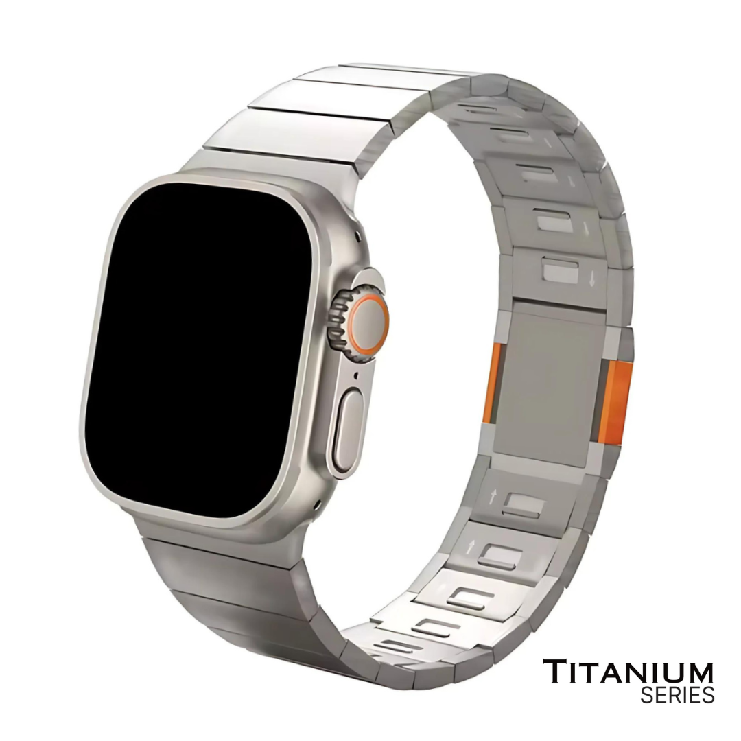 Titanium Horlogeband met Magnetische Sluiting voor Apple Watch