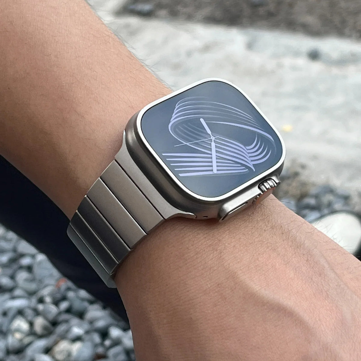 Titanium Horlogeband met Magnetische Sluiting voor Apple Watch