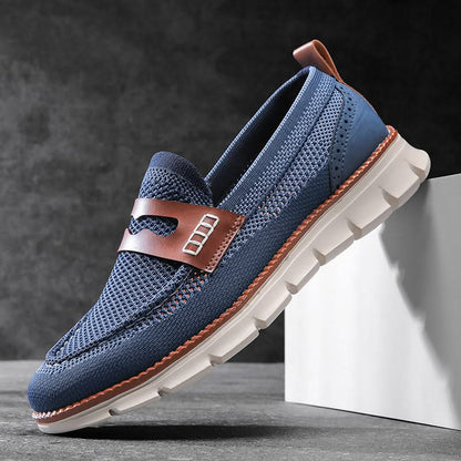Heren Mesh Loafers met Gevoerde Zool