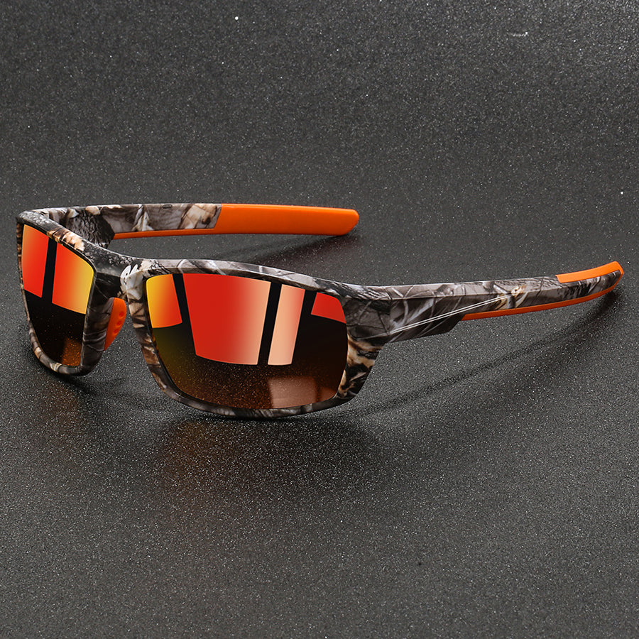 Unisex Zonnebril Camouflage Montuur met Gepolariseerde Glazen