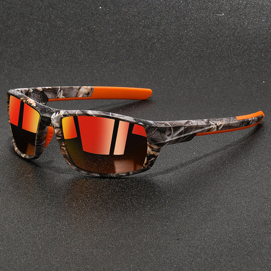 Unisex Zonnebril Camouflage Montuur met Gepolariseerde Glazen