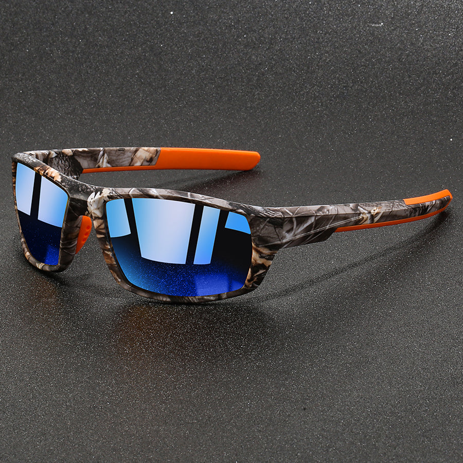 Unisex Zonnebril Camouflage Montuur met Gepolariseerde Glazen