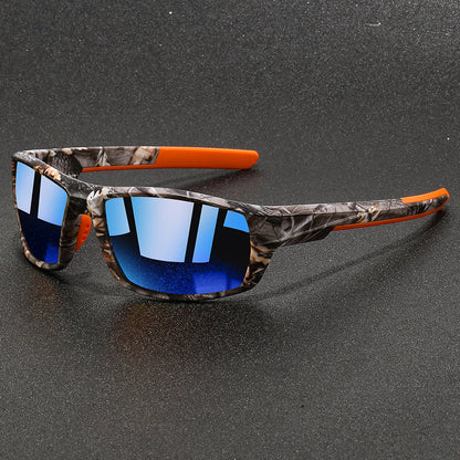 Unisex Zonnebril Camouflage Montuur met Gepolariseerde Glazen