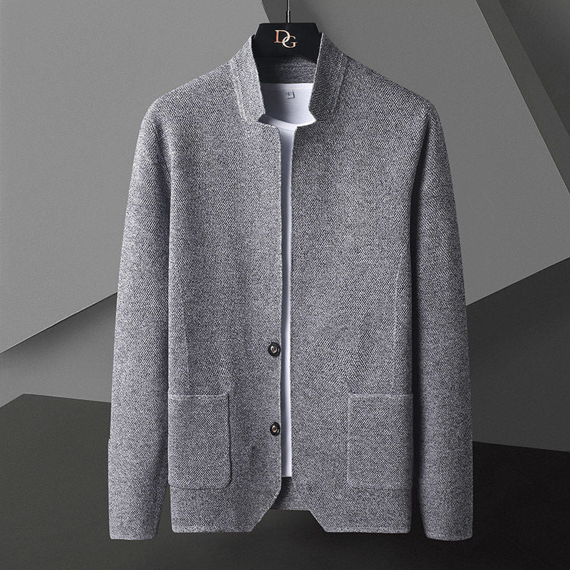 Dames Gebreid Vest met Opstaande Kraag