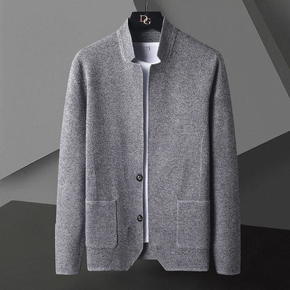 Dames Gebreid Vest met Opstaande Kraag
