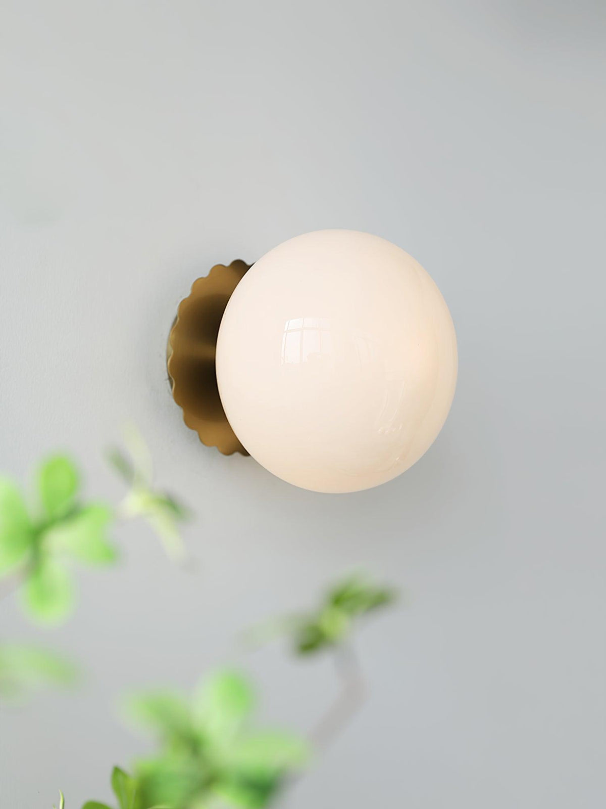 Wandlamp Glas Roze met Metalen Frame