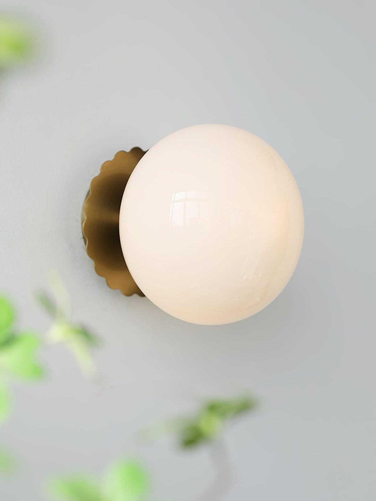 Wandlamp Glas Roze met Metalen Frame