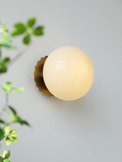 Wandlamp Glas Roze met Metalen Frame