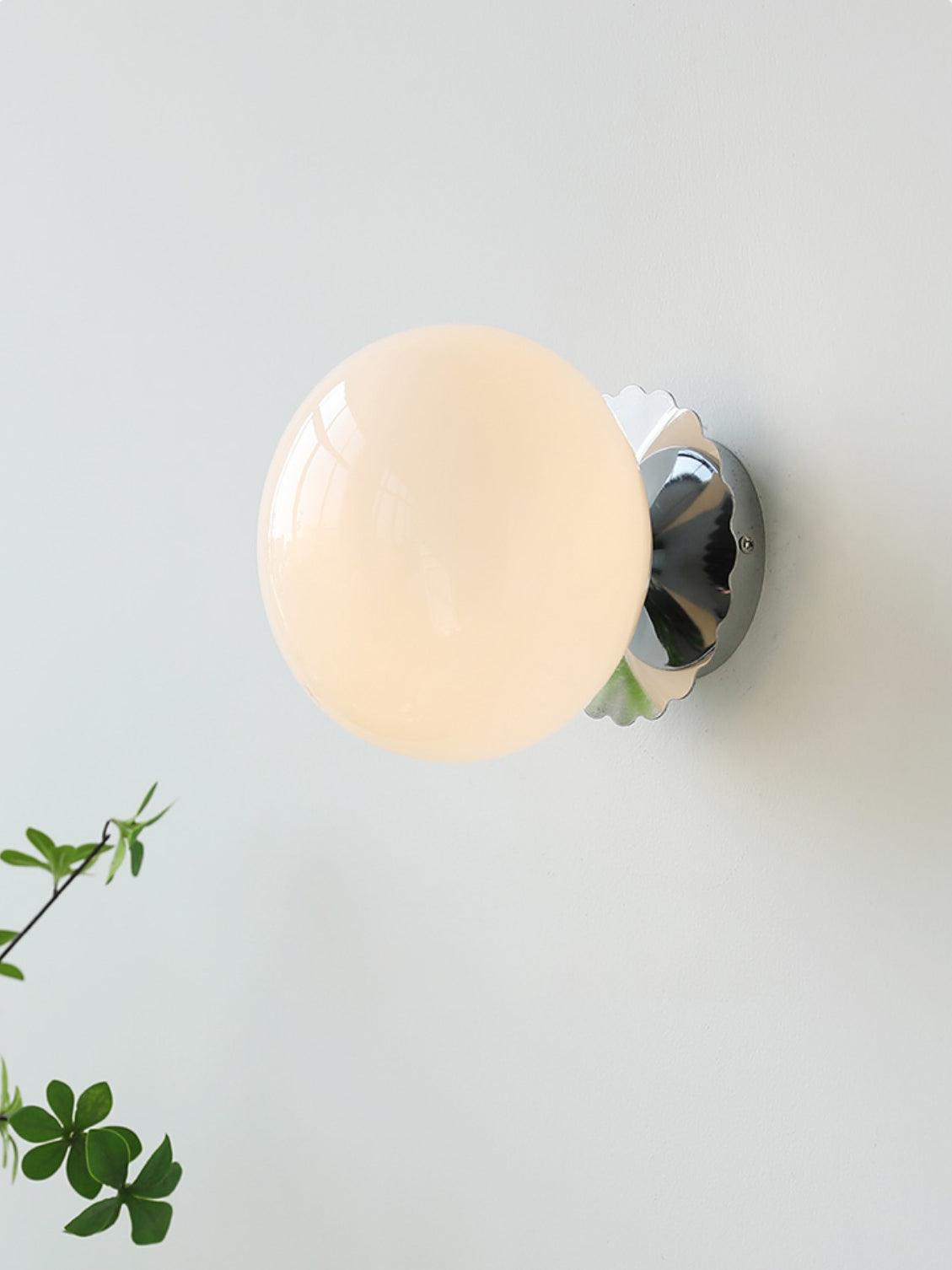 Wandlamp Glas Roze met Metalen Frame