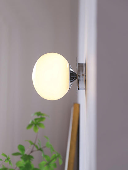 Wandlamp Glas Roze met Metalen Frame