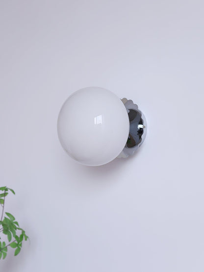Wandlamp Glas Roze met Metalen Frame