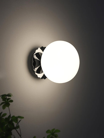 Wandlamp Glas Roze met Metalen Frame