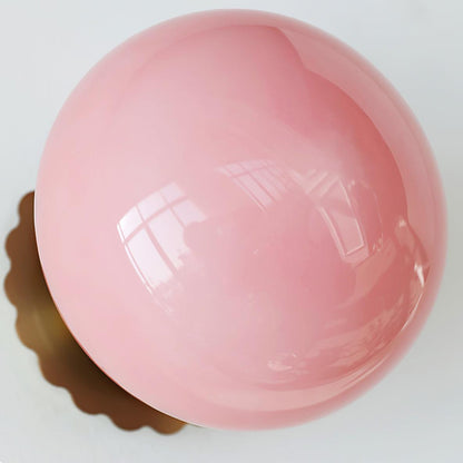 Wandlamp Glas Roze met Metalen Frame