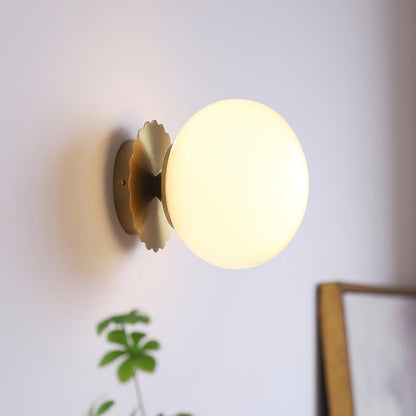 Wandlamp Glas Roze met Metalen Frame