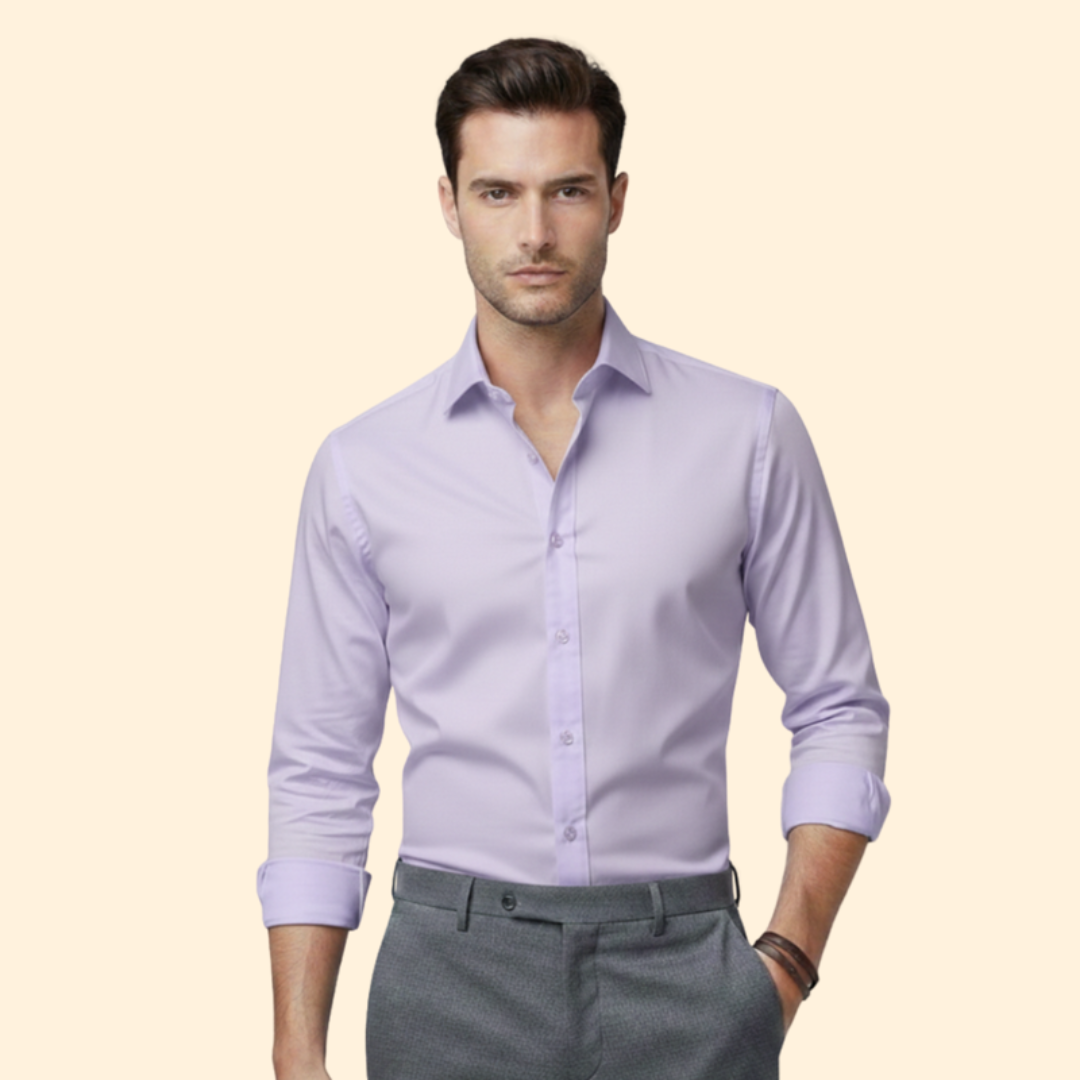 Heren Overhemd Classic Fit met Borstzak
