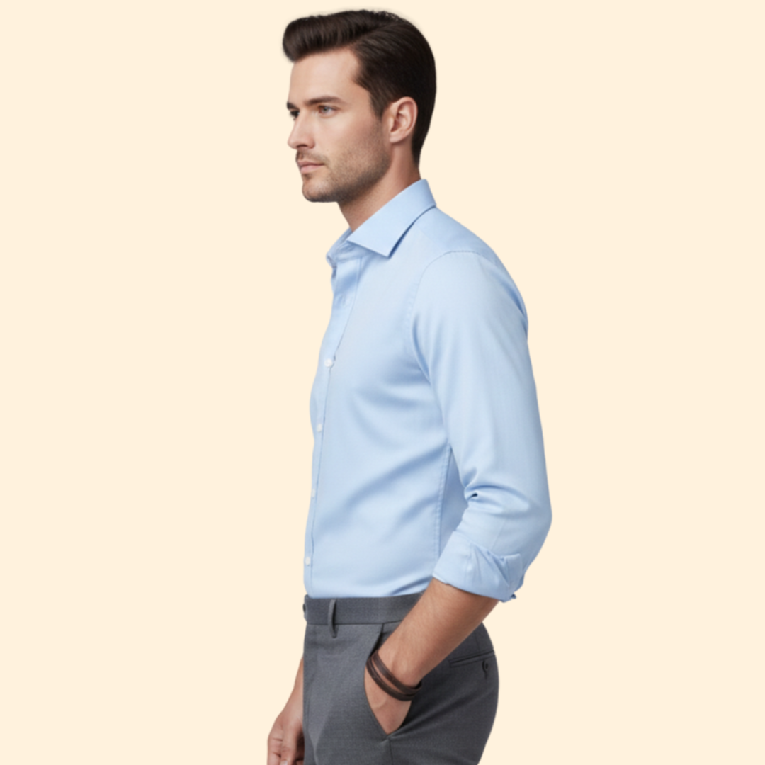 Heren Overhemd Classic Fit met Borstzak