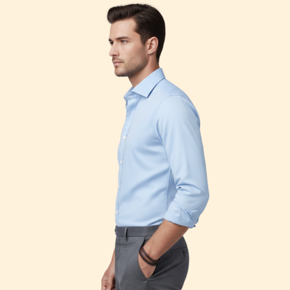 Heren Overhemd Classic Fit met Borstzak