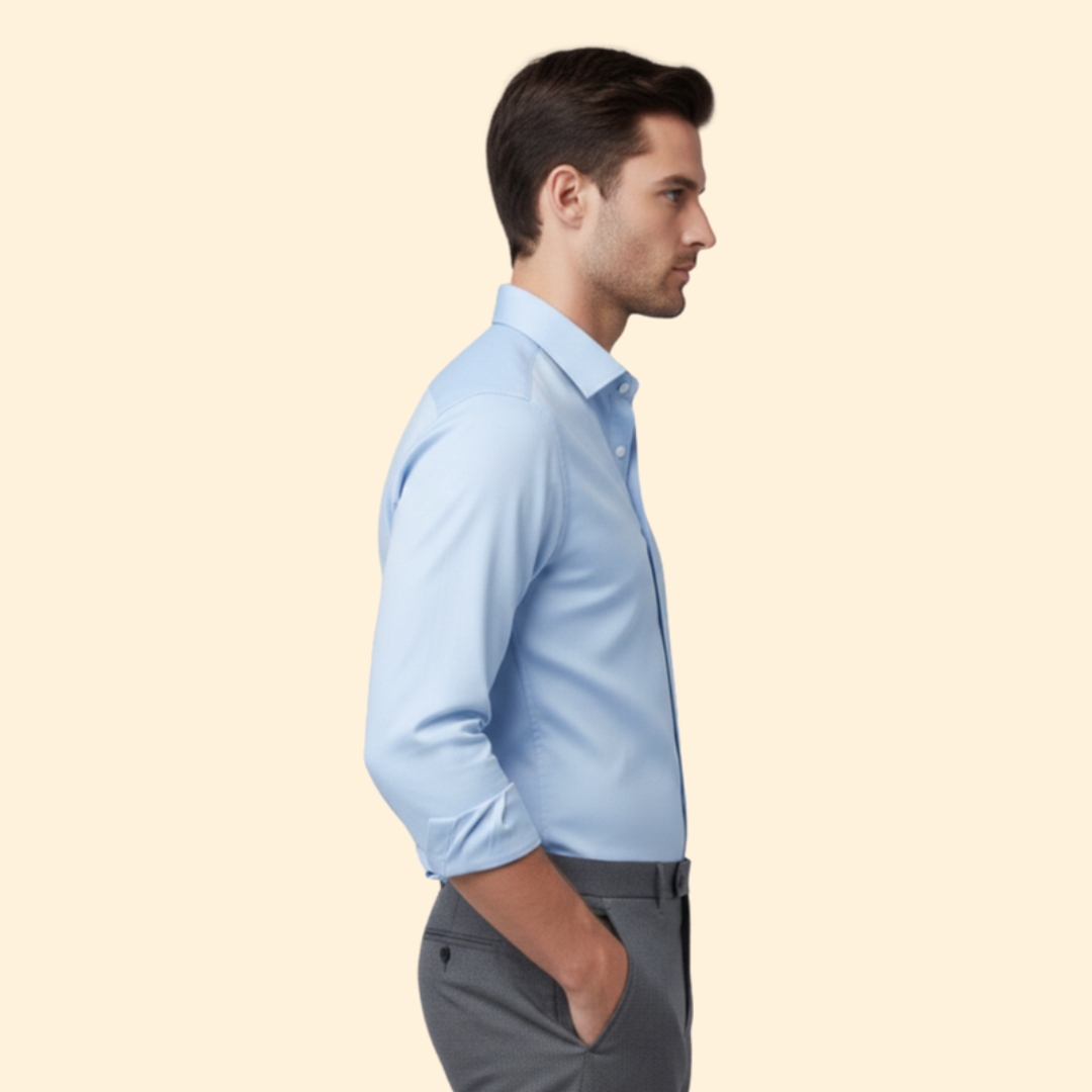 Heren Overhemd Classic Fit met Borstzak