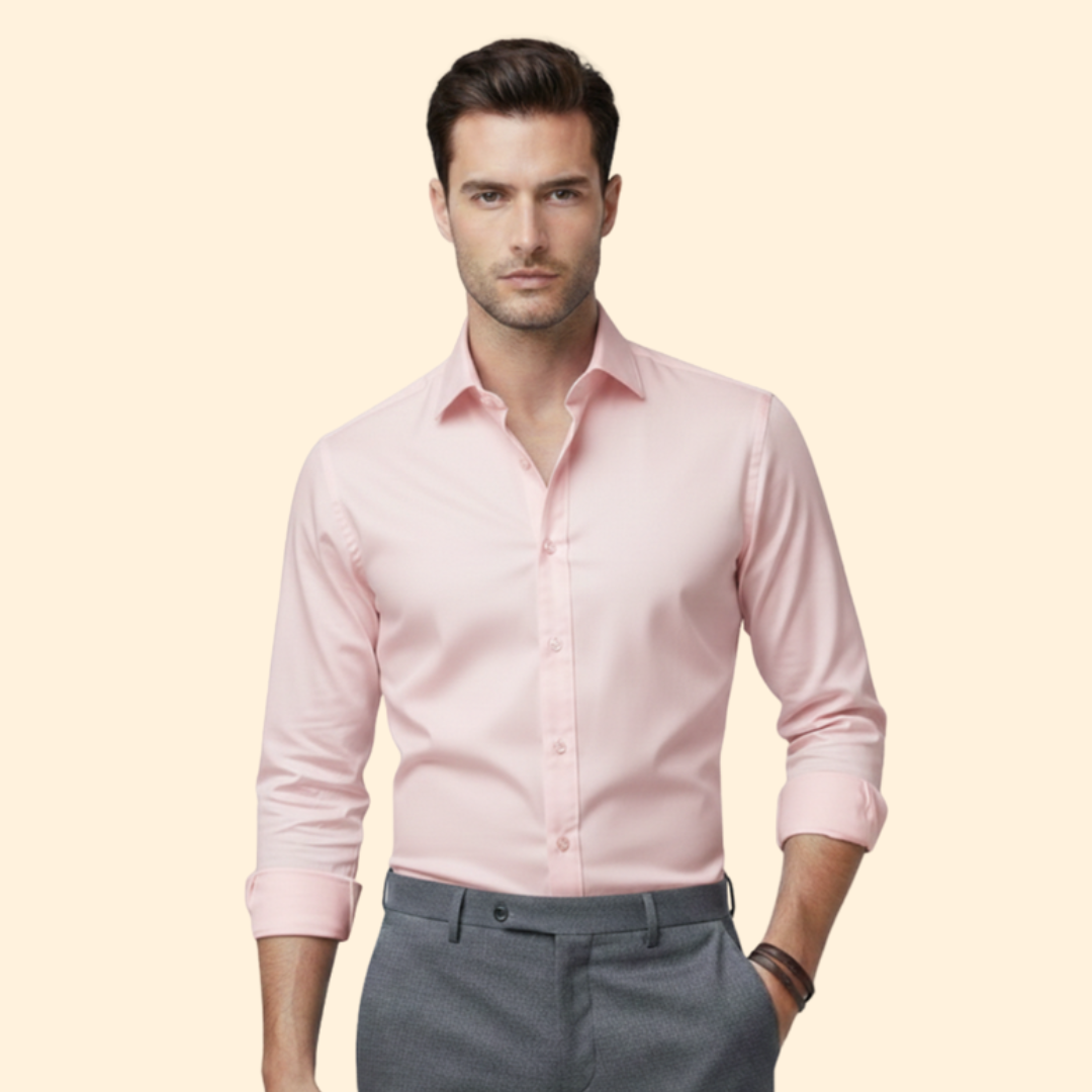 Heren Overhemd Classic Fit met Borstzak