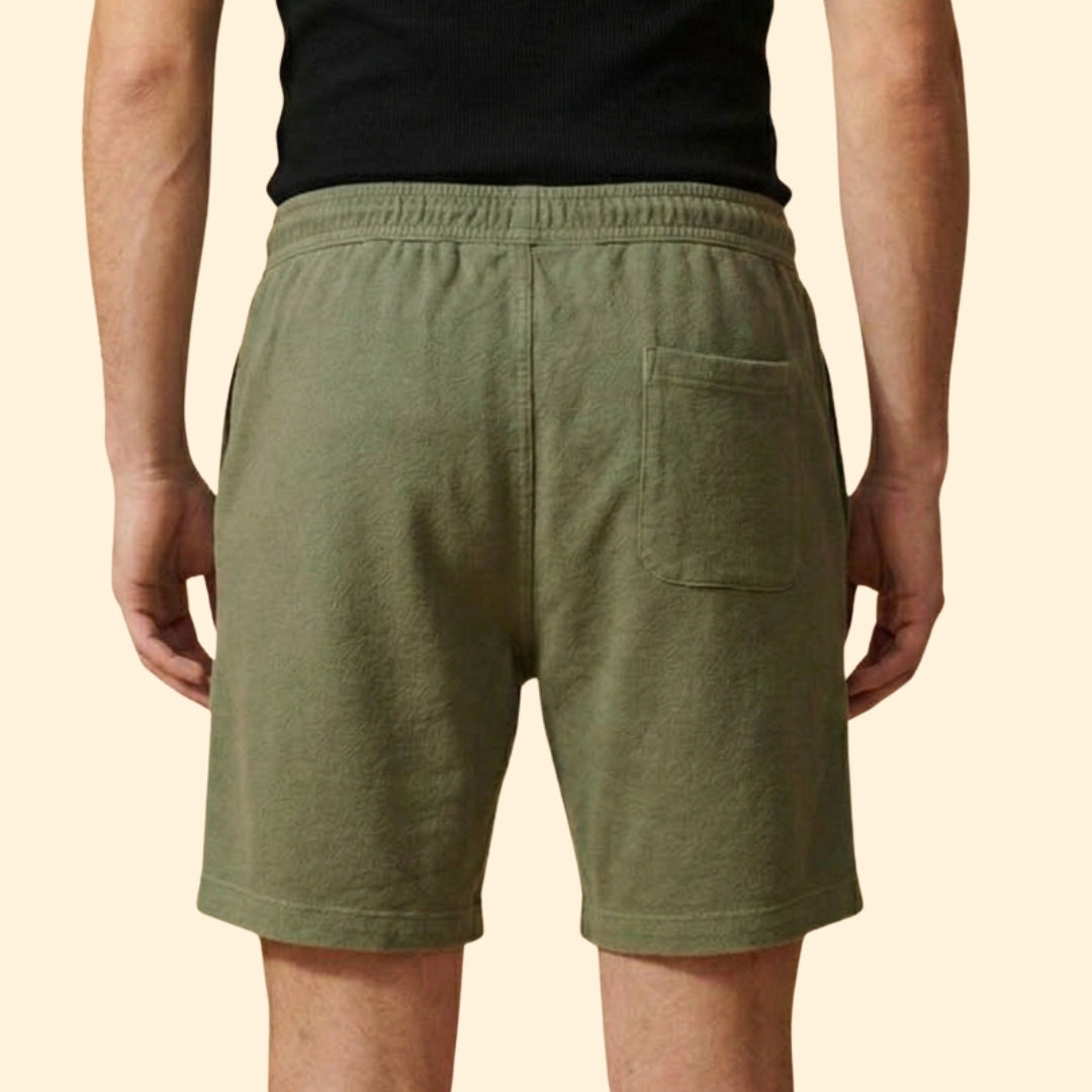 Heren Linnen Short Relaxed Fit met Trekkoord