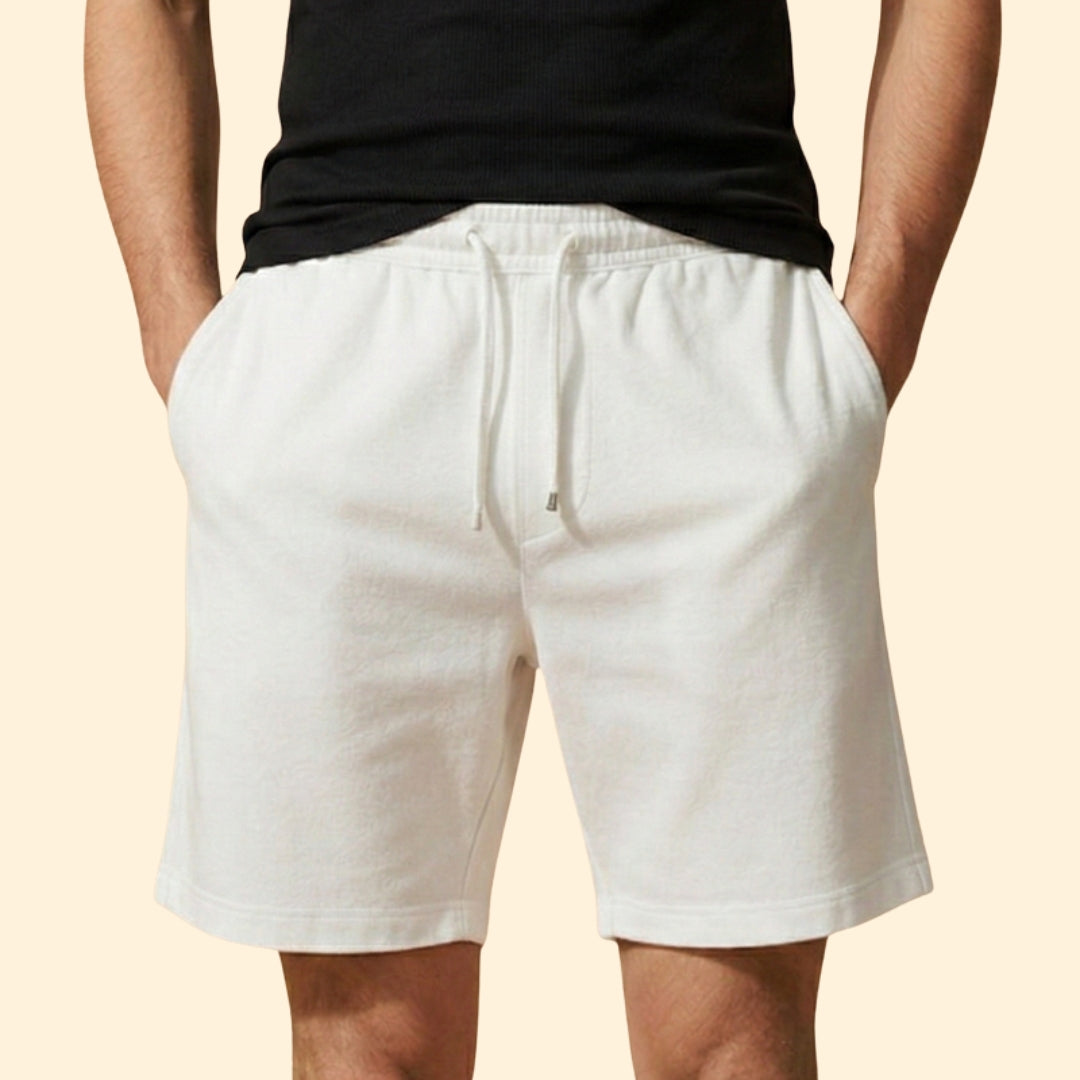 Heren Linnen Short Relaxed Fit met Trekkoord